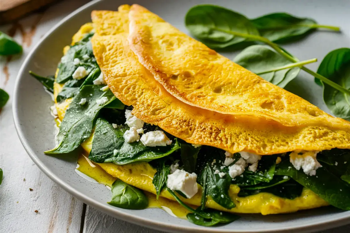 5 Receitas de Café da Manhã, Práticas e Saudáveis! 9 alimentacao-5-receitas-cafe-da-manha-praticas-saudaveis-omelete-de-espinafre-queijo-feta-blog-melhore-seus-dias-imagem-09