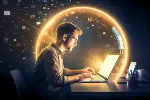 7 Métodos Práticos de Produtividade Consciente 6 deep work foco profundo pessoa em concentração total sem distrações trabalho cognitivo