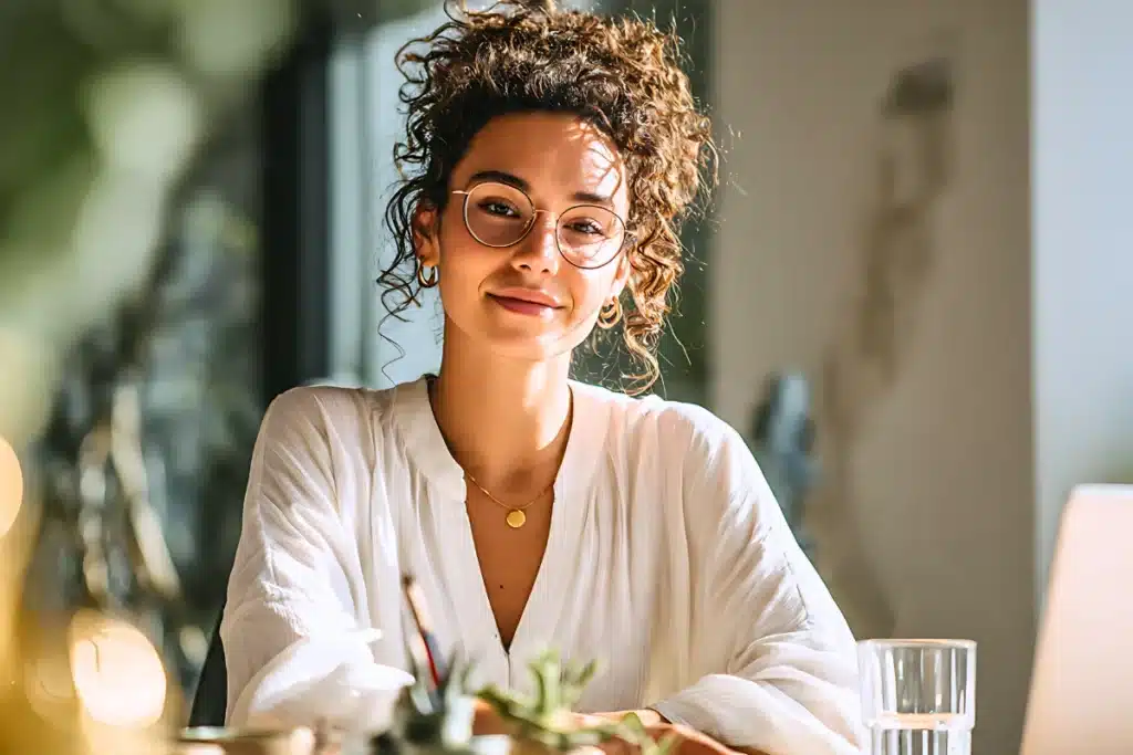 Produtividade Tóxica: 5 Sinais de que Você Está se Sabotando 7 Pessoa organizada com agenda e planner representando transição da produtividade tóxica para a produtividade consciente com gestão de energia e conclusão do artigo