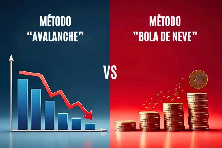Como Sair das Dívidas, 2 Métodos: Avalanche e Bola de Neve 11 Imagem comparando o Método Avalanche e o Método Bola de Neve para sair das dívidas